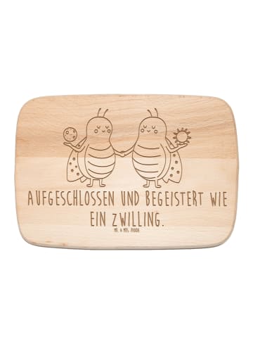 Mr. & Mrs. Panda Hackbrett Sternzeichen Zwilling mit Spruch in Transparent