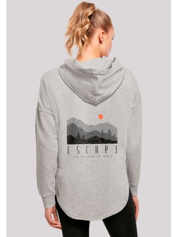 F4NT4STIC Oversized Hoodie Oversize Escape Discover the World Forest in grau