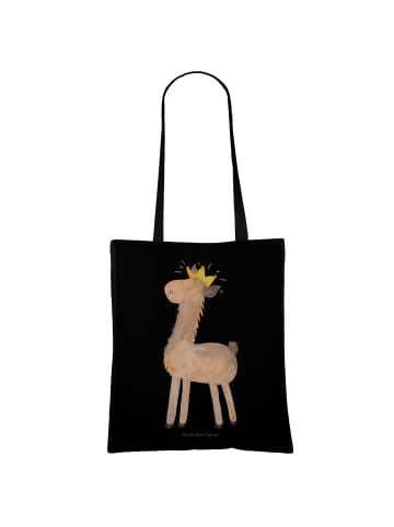 Mr. & Mrs. Panda Laptoptasche Lama König ohne Spruch in Schwarz