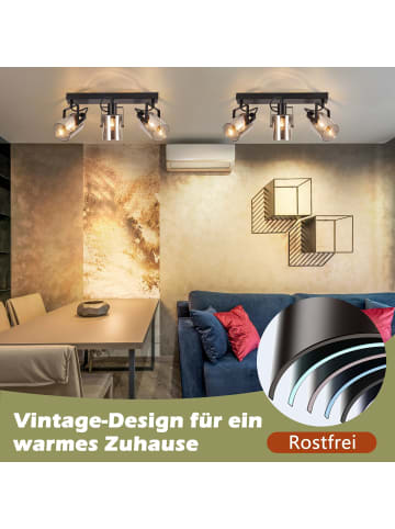 ZMH Deckenstrahler in rauchgrau 3-flammige E14