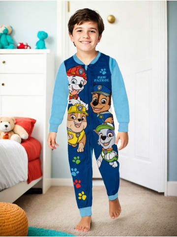 Paw Patrol Paw Patrol Jumpsuit Overall Pyjama Schlafanzug langarm in blau