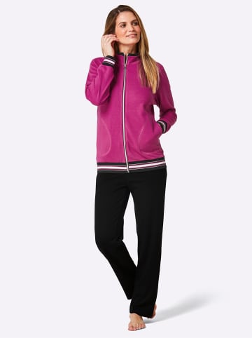 WITT WEIDEN Hausanzug in magenta-schwarz