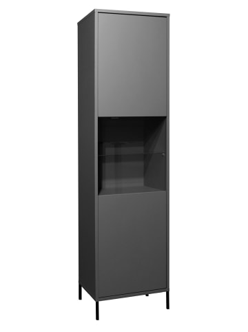 58 aufm Kessel VITRINE Erna 51x45x197 Anthrazit matt Lack