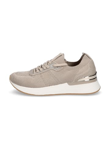 Tamaris Strick-Sneaker in Beige Metallic