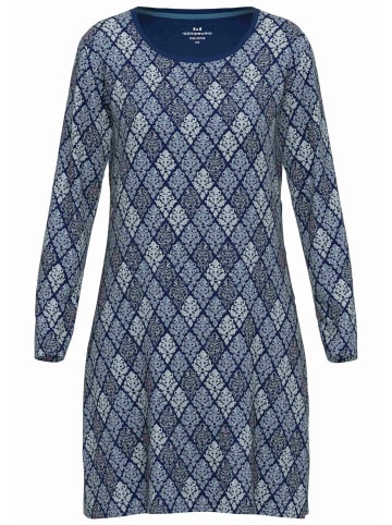 Götzburg Nachthemd Den Haag in blau-mittel-Allover