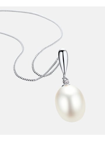 Diamant L'éternel Halskette aus 375 Weißgold mit Diamant mit Perle