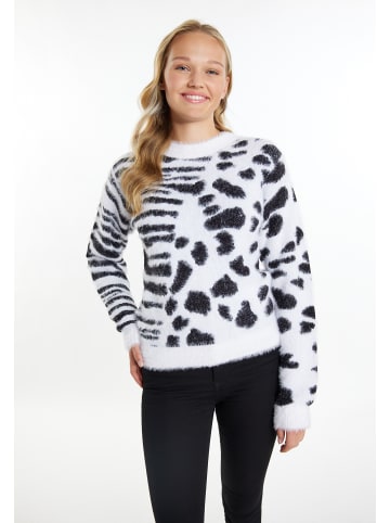 myMo Damen Strick Pullover in Weiss