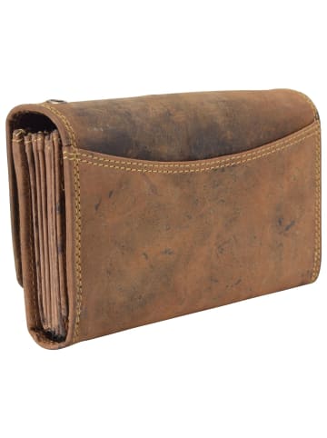 Greenburry Vintage Kellnertasche Geldbörse Leder 18 cm braun