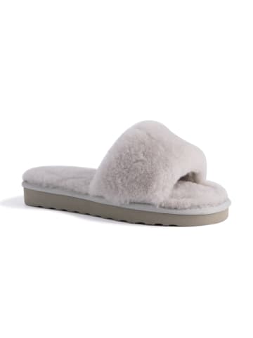 Aus Wooli Slipper Rosebay in Light Grey