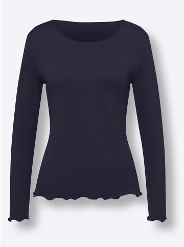 Heine Doppelpack Shirts in marine-ecru