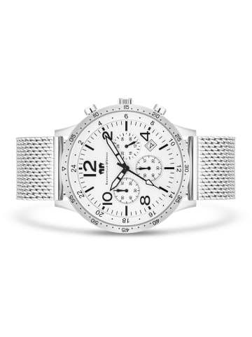 Rhodenwald & Söhne Uhr Flight Captain aus Edelstahl in silber