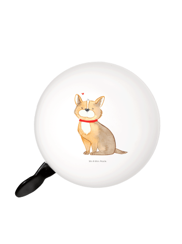 Mr. & Mrs. Panda Klingel Für Fahrrad Hund Glück ohne Spruch in Weiß