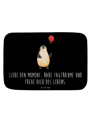 Mr. & Mrs. Panda Badvorleger Pinguin Luftballon mit Spruch in Schwarz