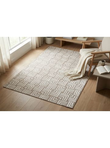 Vivorum Kurzflor Teppich Calma 325 in Beige