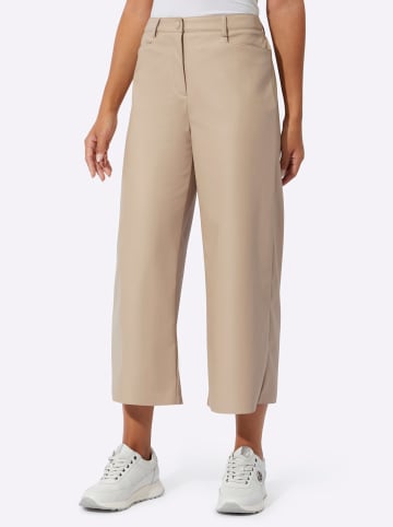 creation L Lederimitat-Hose in beige