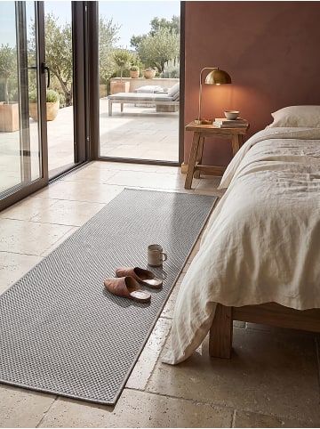 KADIMA DESIGN Teppich flachgewebt Uni flachgewebt pflegeleicht Wohnzimmer Flur in Grau