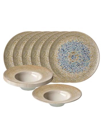 Ritzenhoff & Breker 12er Set Gourmet-Set Rimini Mosaik in beige