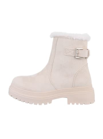 Ital-Design Stiefelette in Beige