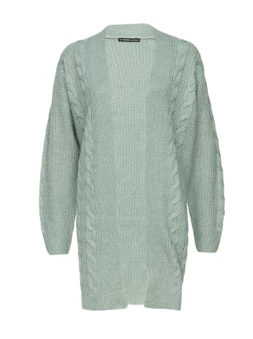 Threadbare Cardigan THB Rozanna Cable Detail Cardigan in Sage