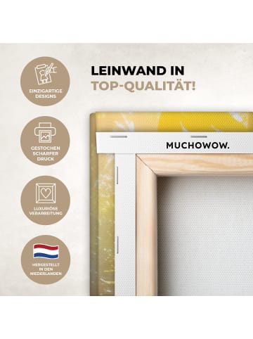 MuchoWow Leinwand bilder Wasserfall Sonnenstrahlen (BxH)