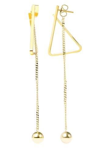 Adeliás Damen Ohrringe aus Edelstahl in gold