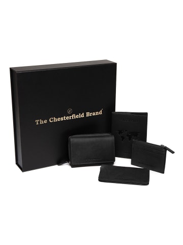 The Chesterfield Brand Geldbörse RFID Schutz Leder 11.5 cm Geschenkbox in schwarz