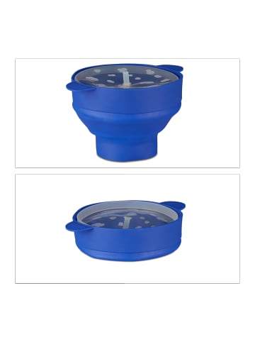 relaxdays Popcorn Maker in Blau