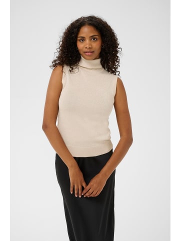 Kaffe Strickpullover KAregina Slim fit in Sand Dollar