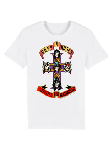 F4NT4STIC T-Shirt Guns 'n' Roses Appetite For Destruction in weiß