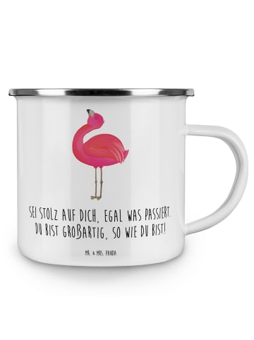 Mr. & Mrs. Panda Emaille Becher Mit Enttäuschungen umgehen Stolz... in Weiß