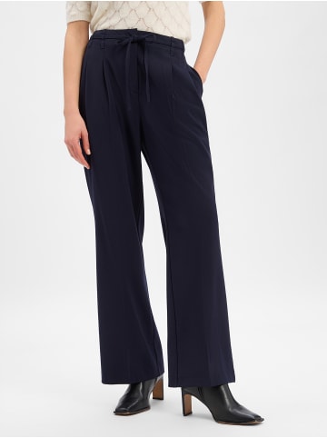 Zero  Bundfaltenhose in marine