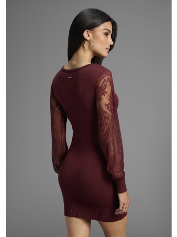 Laura Scott Strickkleid in rot-braun