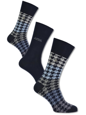 Carlo Colucci Freizeitsocken Cavalli in Navy / Blau