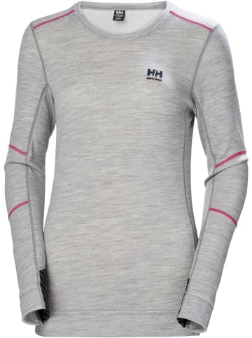 Helly Hansen Longsleeve "Lifa Merino Crewneck" in Grau