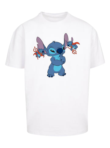 F4NT4STIC Heavy Oversize T-Shirt Disney Lilo And Stitch Little Devils in weiß