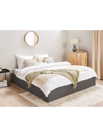 Beliani Doppelbett DINAN in Grau - (W) 187 x (H) 31 x (L) 214 cm