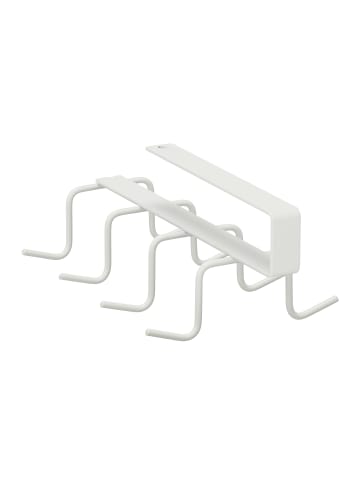 relaxdays 4x Haken-Schrankeinsatz in Weiß