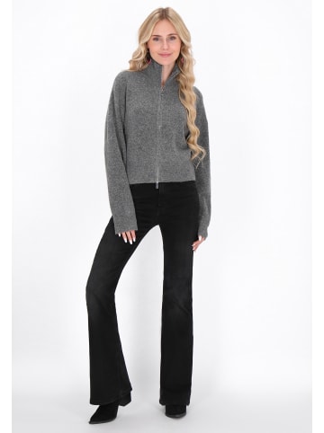IZIA Cardigan in grey melange