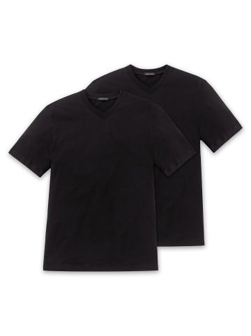 Schiesser T-Shirts 2er Pack in Schwarz