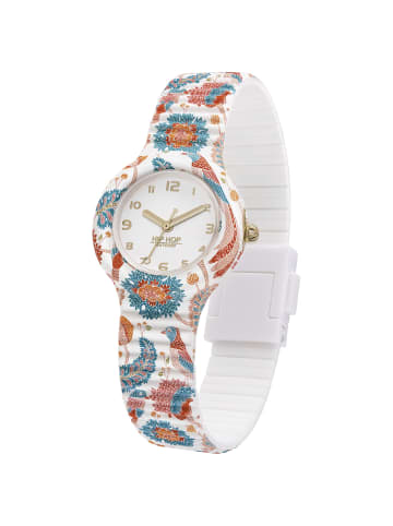 Hip Hop Analoguhr crochet weiss