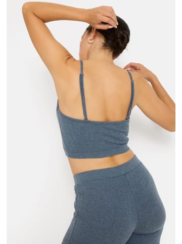 LSCN BY LASCANA Crop-Top in anthrazit meliert
