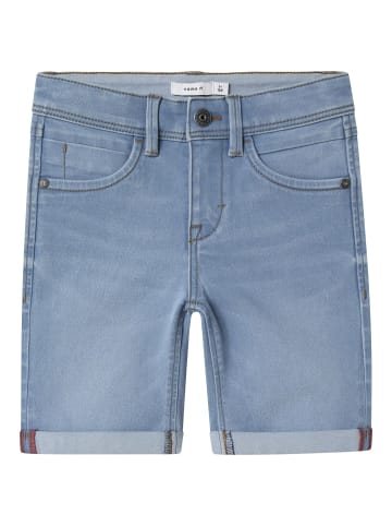 name it Shorts in Light Blue Denim