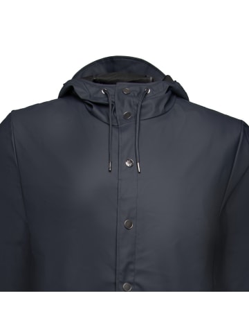 RAINS Regenjacke Long Jacket W3 in dunkelblau