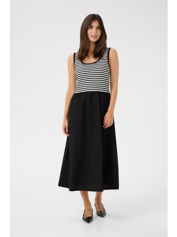 CULTURE Kleid CUflorence Fitted in Black / White Stripes