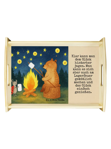 Mr. & Mrs. Panda Tablett Bär & Marienkäfer Lagerfeuer Design mit... in Weiß