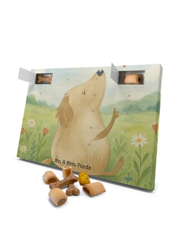 Mr. & Mrs. Panda Hund Adventskalender Hund Liebe Design ohne Spruch in Weiß