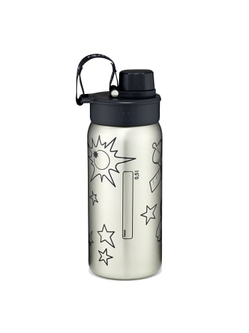 Ergobag Edelstahl Trinkflasche in schwarz