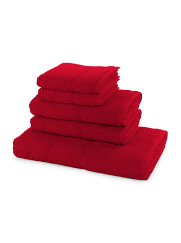 Möve for Frottana Handtuchset Pearl 5- TLG in ruby