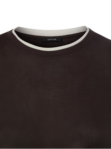 OPUS Strickshirt Soppel in schoko