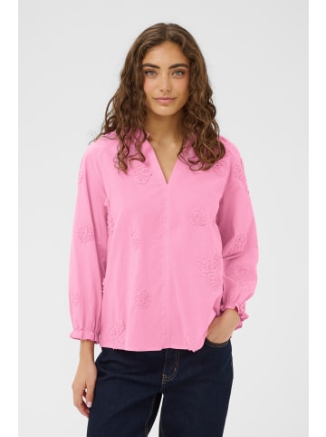 CULTURE Langarm-Bluse CUclover Relaxed fit in Fuchsia Pink